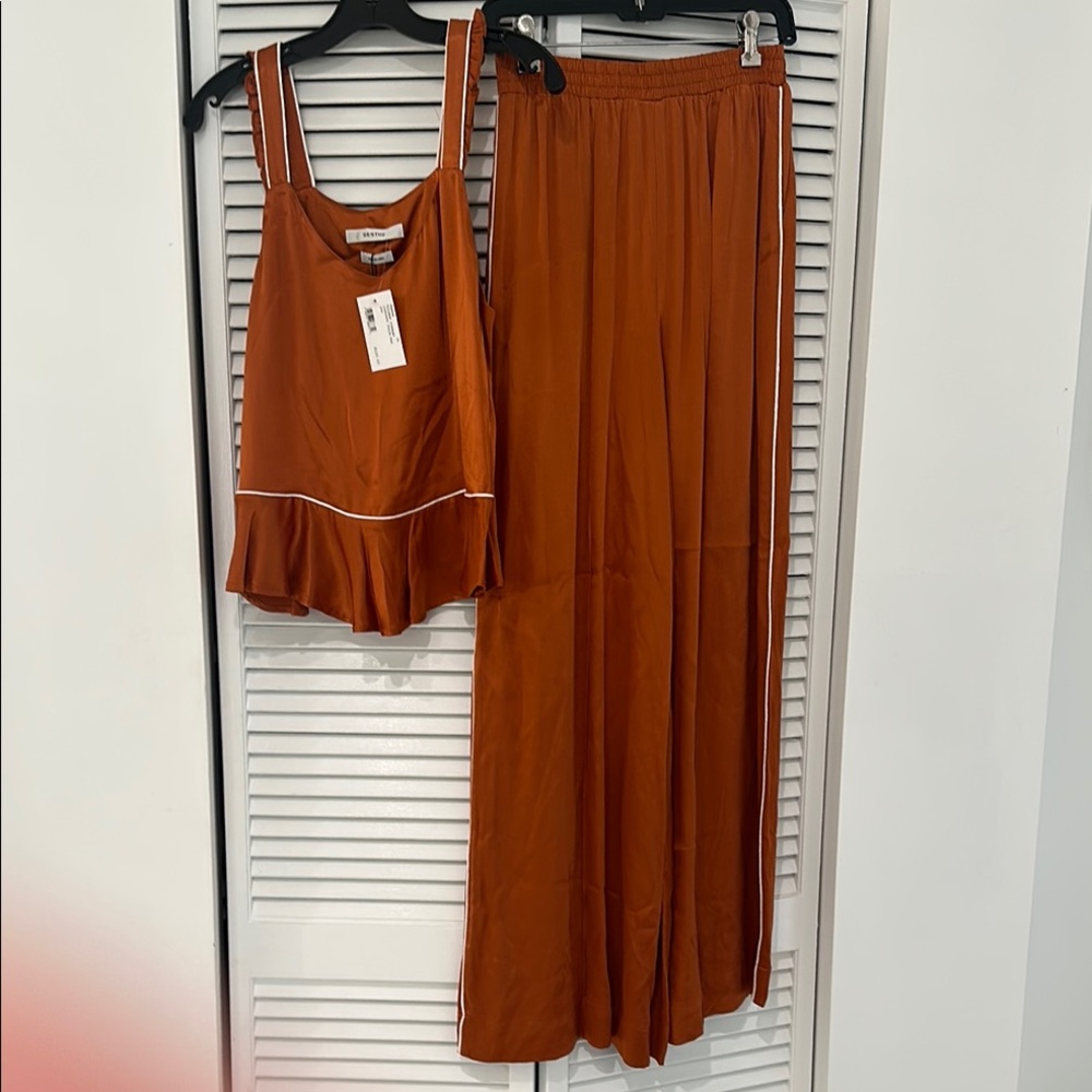 Intermix Gestuz Rust Orange Two-Piece Set